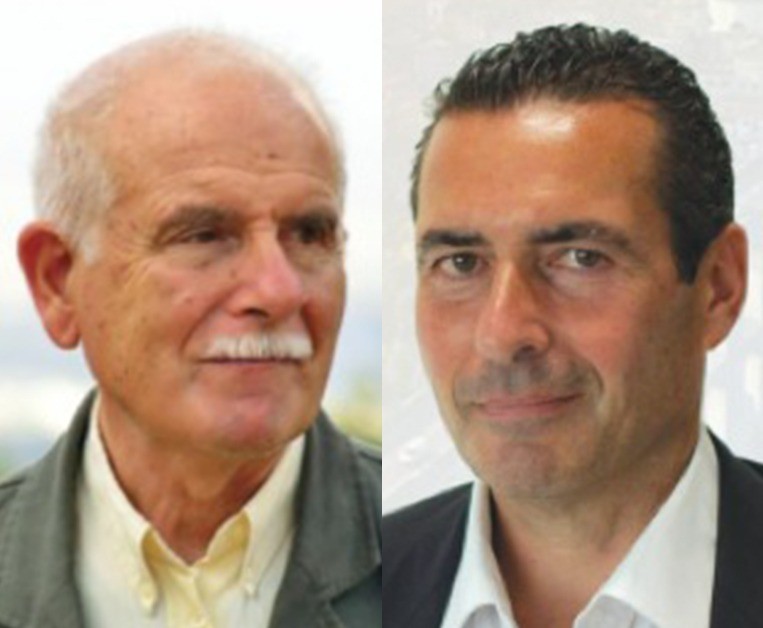 Da sinistra, l'ex sindaco Emilio Cianfanelli e l'attuale primo cittadino, Gianluca Staccoli