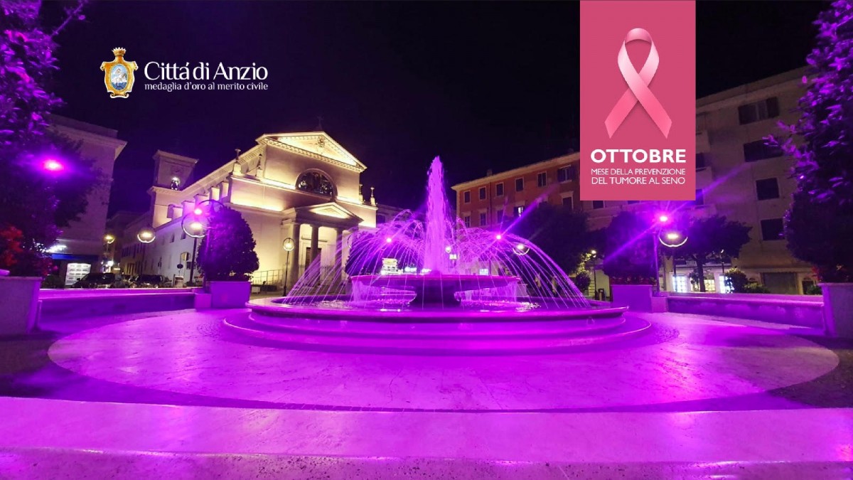 La fontana di Piazza Pia si colora di rosa per un messaggio importante