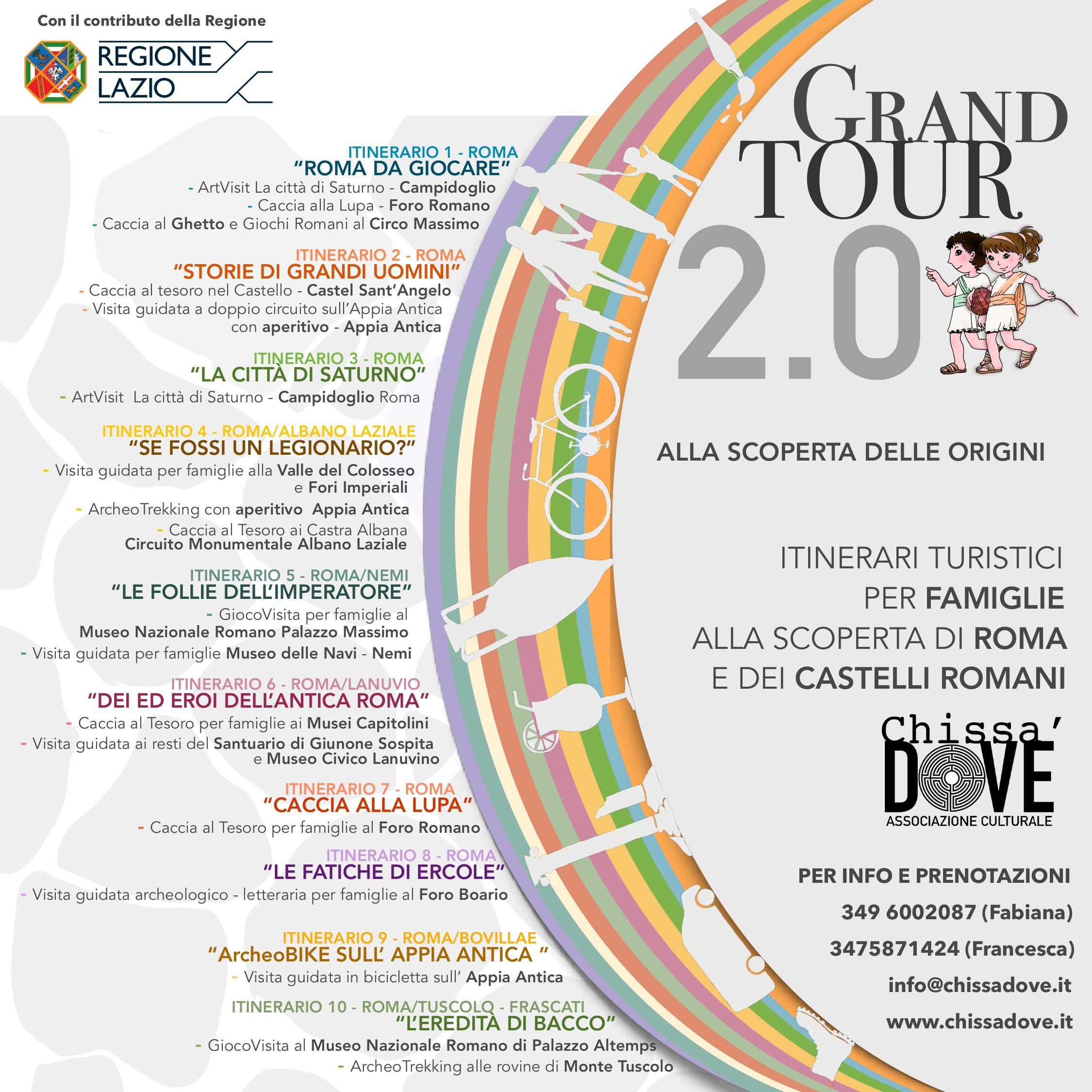 Grand Tour 2.0: da Roma ai Castelli per scoprire (a piedi e in bici) le bellezze archeologiche e paesaggistiche