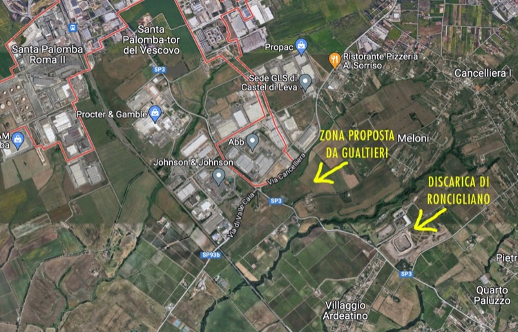 Gualtieri annuncia un impianto trattamento rifiuti a Santa Palomba