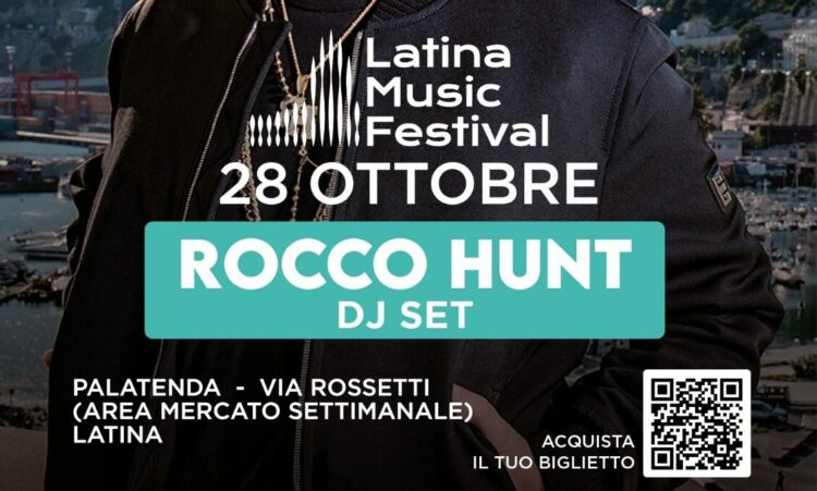 Latina per quattro giorni capitale della musica: si parte con Rocco Hunt