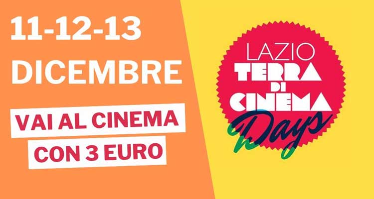 Al cinema a soli 3 euro, dall'11 al 13 dicembre nel Lazio