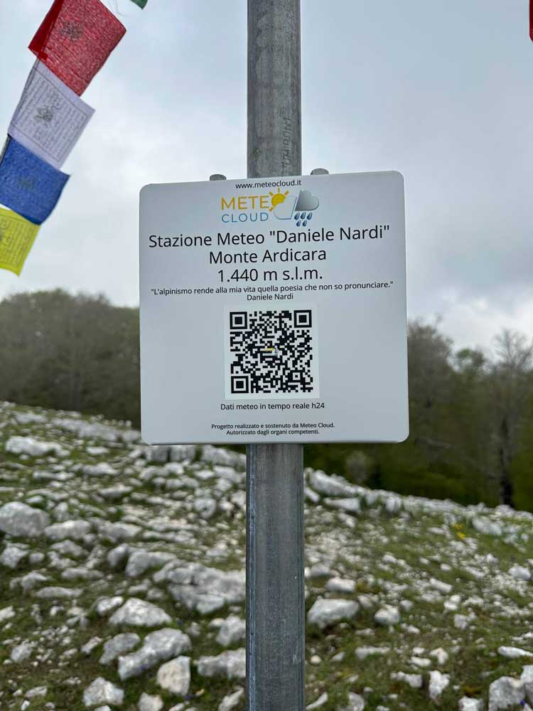 Installata la stazione meteo “Daniele Nardi” sui monti Lepini