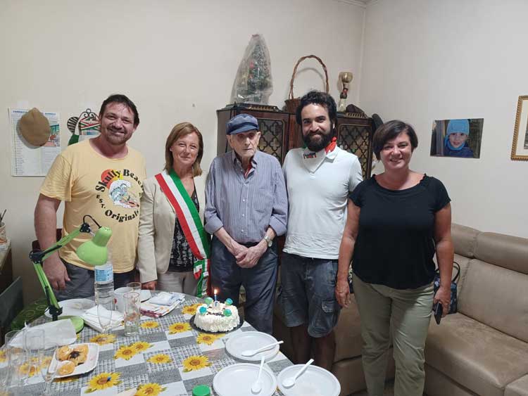 Ciampino partigiano Luigi Ginnetti 104 anni