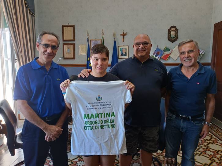 La Commissione di Nettuno premia l'atleta Martina Screti, orgoglio cittadino