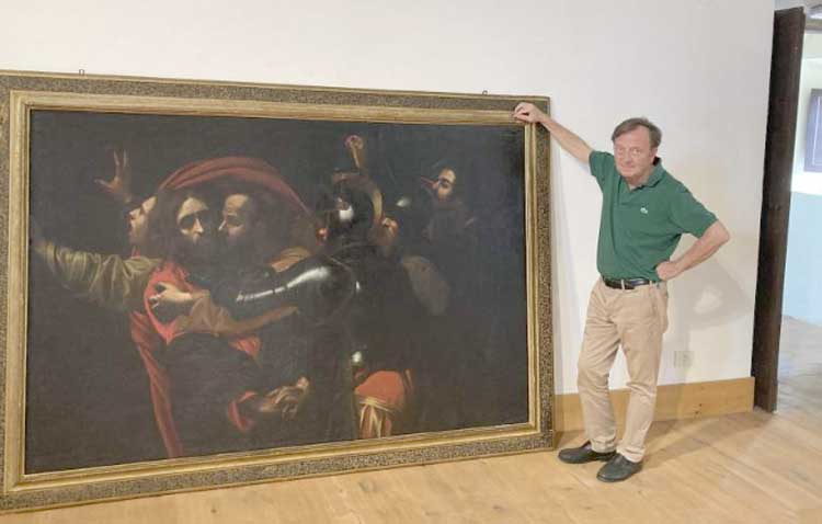 Ariccia, la 'Presa di Cristo' di Caravaggio è arrivato a palazzo Chigi