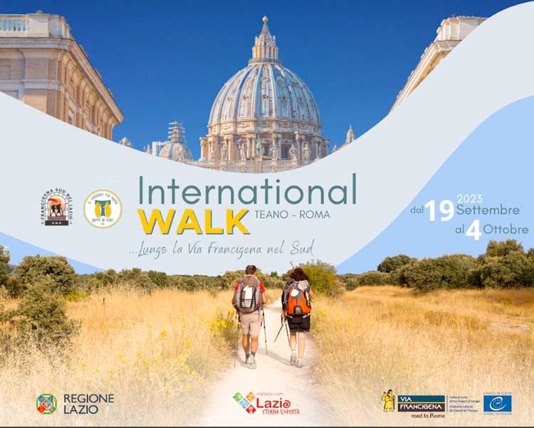 14 tappe da sogno per l'International Walk 2023: Nemi, Albano, Castel Gandolfo, Marino, Velletri, Sermoneta e...