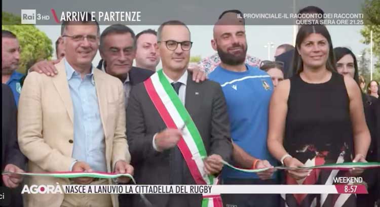 Lanuvio, inaugurata la nuova 'Cittadella del Rugby': la notizia finisce (anche) su Rai 3