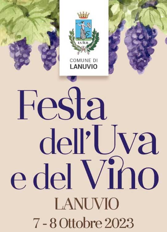 Lanuvio è pronta per ospitare la 41^ Festa dell’Uva e del Vino