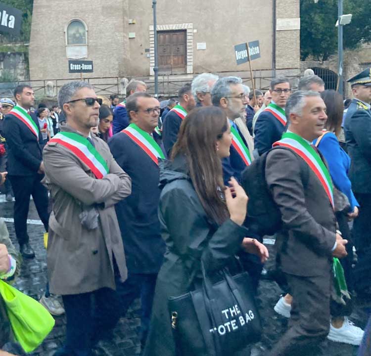Il vice sindaco di Castel Gandolfo alla Marcia della Memoria al ghetto ebraico