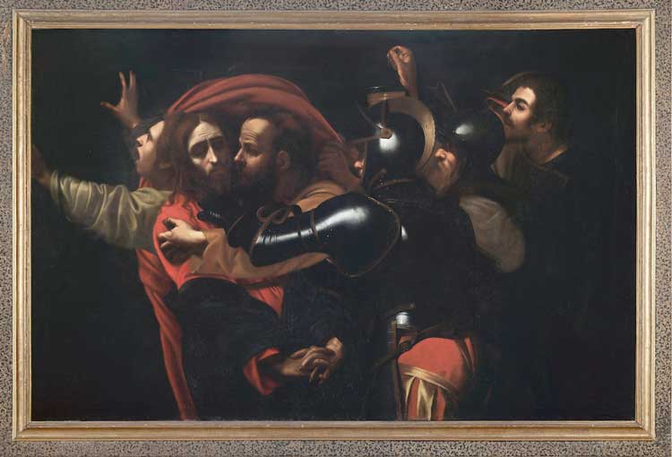 Presa di Cristo, originale Ruffo (esposta ad Ariccia) anno 1602 con cornice