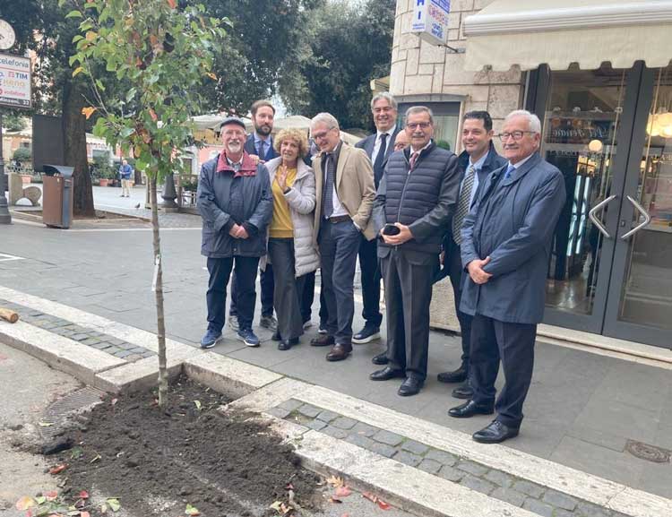 21 nuovi alberi per Genzano (donati dalla BCC Colli Albani): piantati dagli alunni