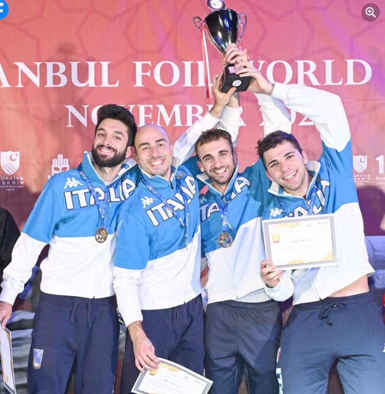 L'Italia vince la Coppa del Mondo di Scherma in Turchia: 1 dei 4 fioretti è di Frascati