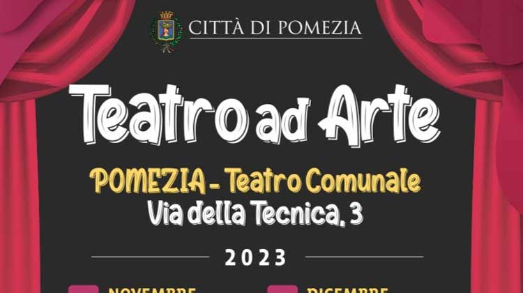 A Pomezia 5 spettacoli teatrali (gratis) grazie al patrocinio del Comune: tutte le date