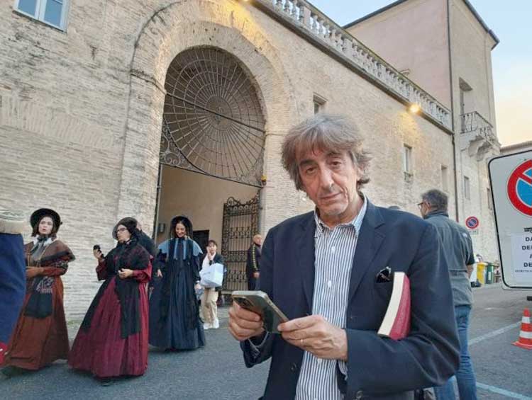 Sergio Rubini e Alessio Boni ad Ariccia per la nuova serie Rai su Giacomo Leopardi