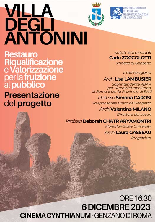 Genzano presenta il progetto di recupero di Villa degli Antonini (con fondi PNRR)