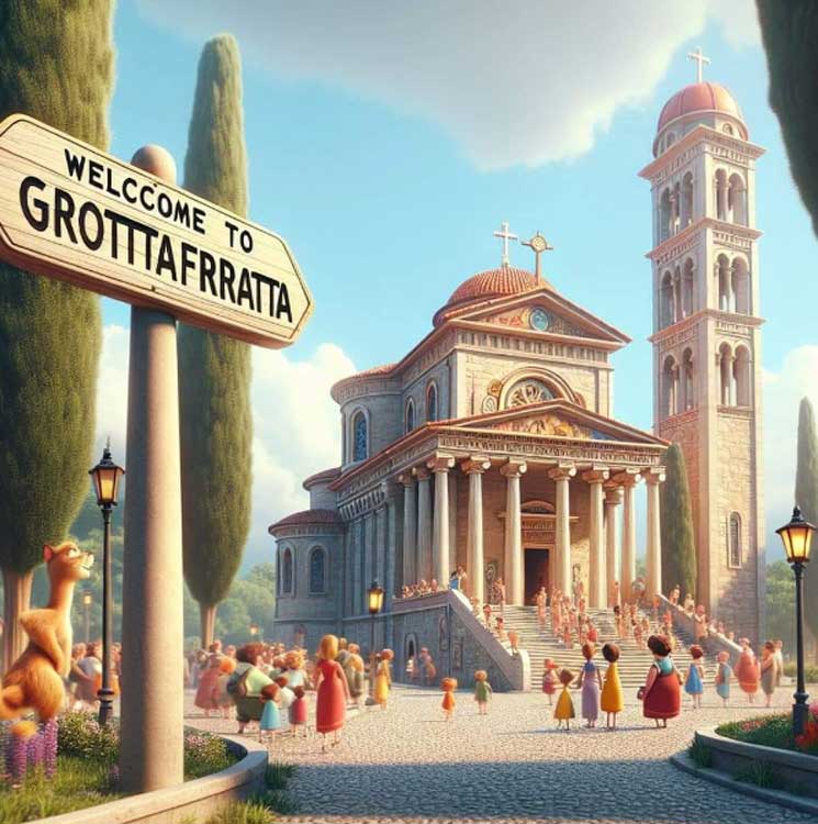 Trasformati in un cartone della Pixar i comuni di Frascati, Ariccia, Albano, Genzano, Pomezia, Anzio e...