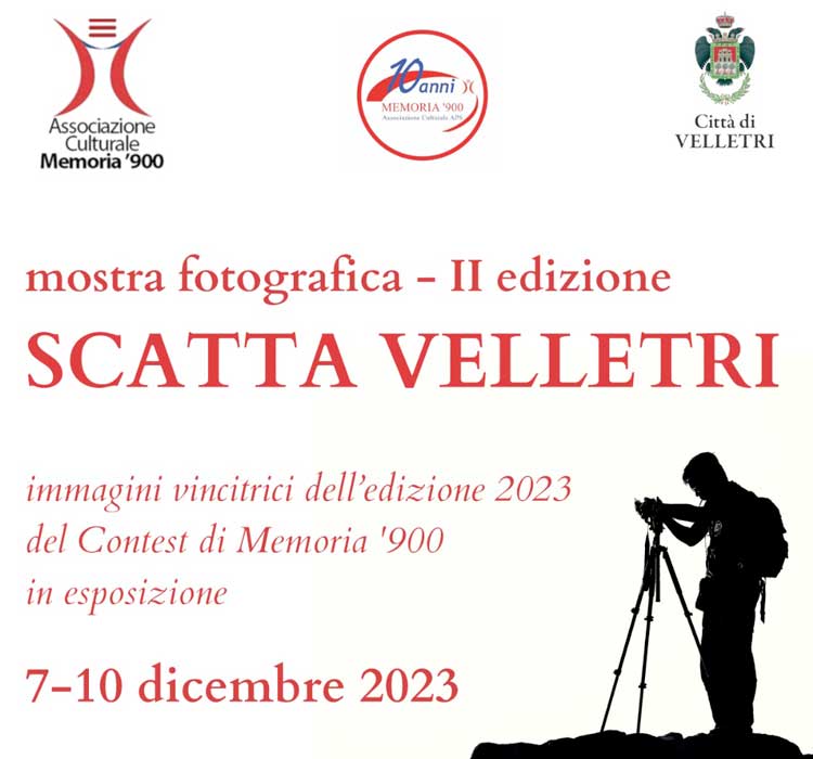 Velletri, al via la mostra 'Scatta Velletri', dal 7 al 10 dicembre