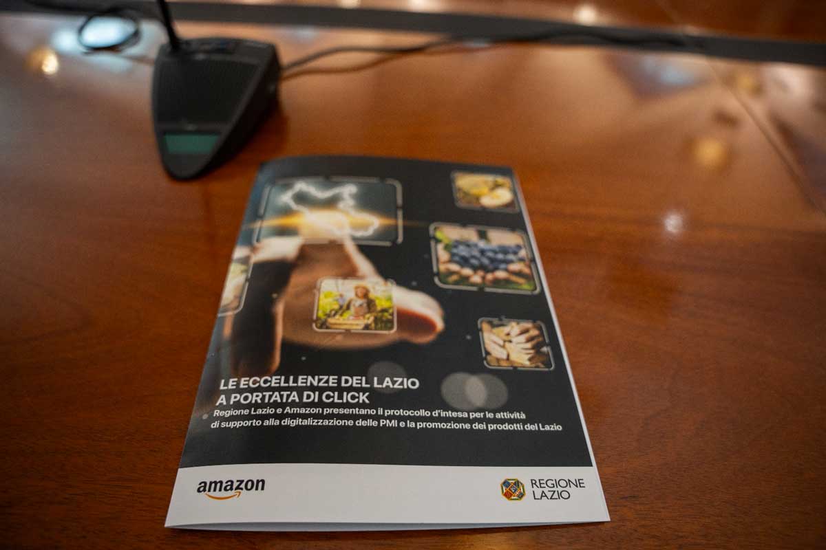 Accordo tra Regione Lazio e Amazon per supportare i prodotti delle imprese locali