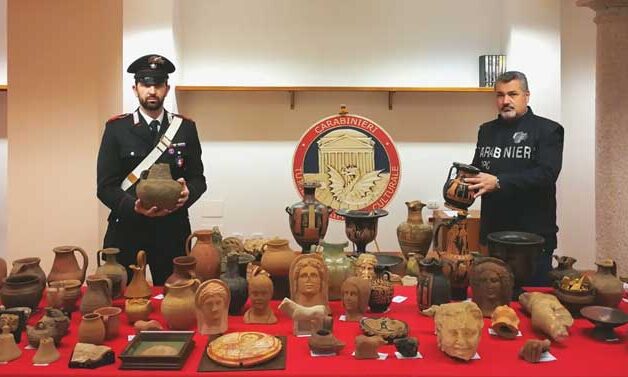 Ritrovato tesoro archeologico proveniente dalla provincia di Latina trafugato dai nazisti 80 anni fa