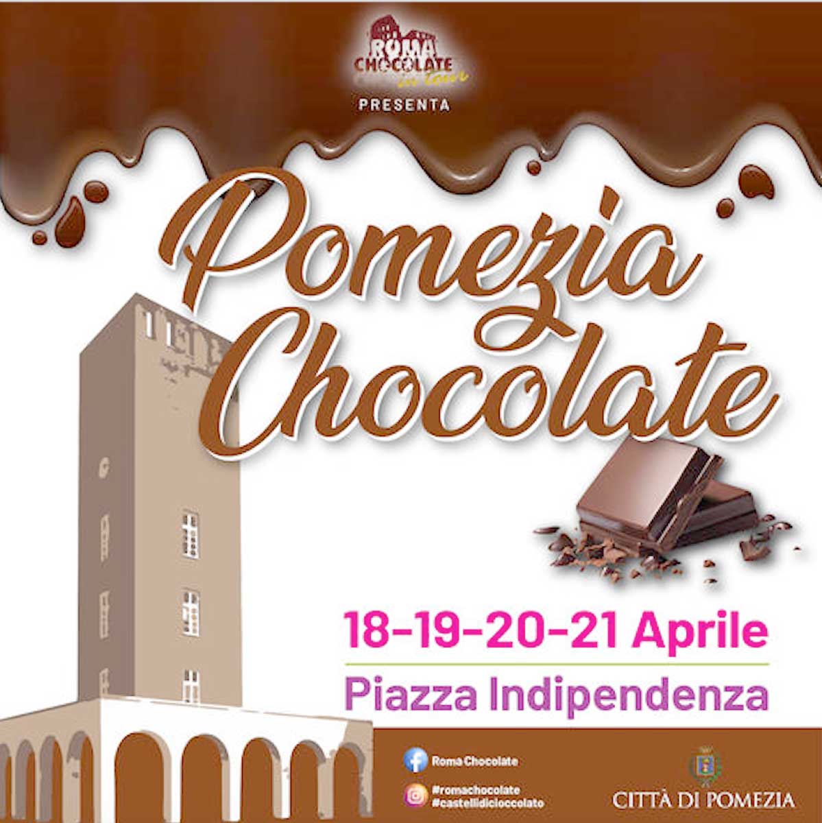 A Pomezia 4 giorni di festa del cioccolato artigianale: maestri cioccolatieri in piazza Indipendenza