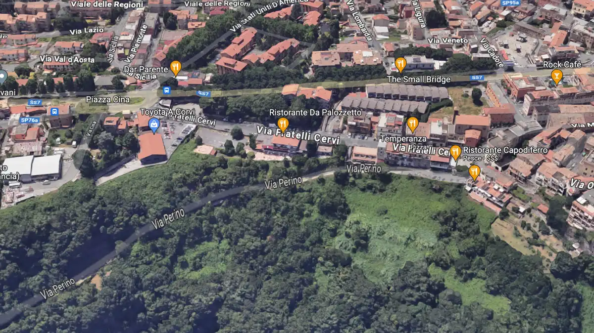 Genzano, l'area di via del Perino dove dovrebbe sorgere il centro sportivo all'aperto