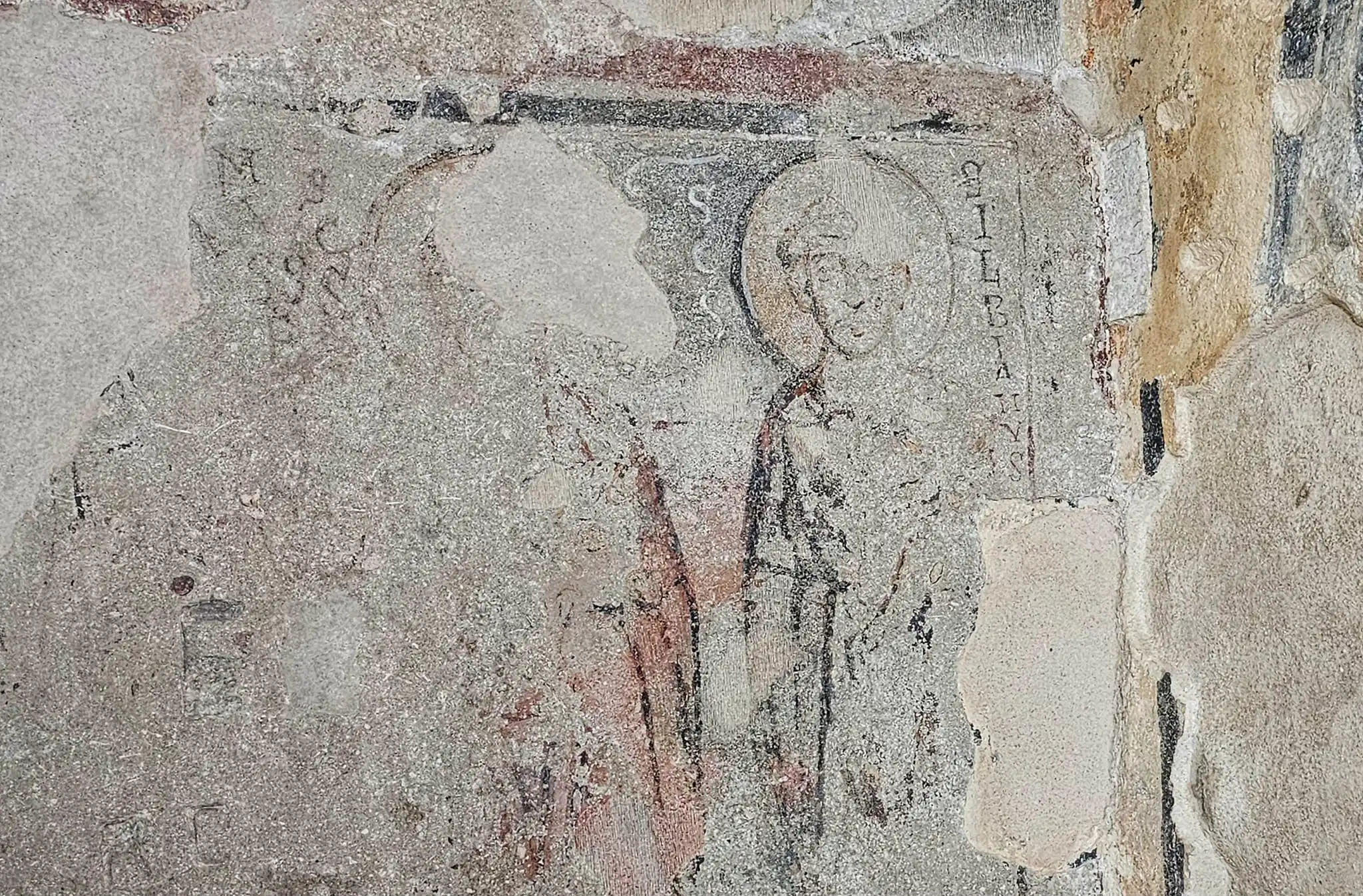 Immagine di San Silviano dopo i restauri nell'Oratorio del piccolo Tempio di Monte Sant'Angelo a Terracina
