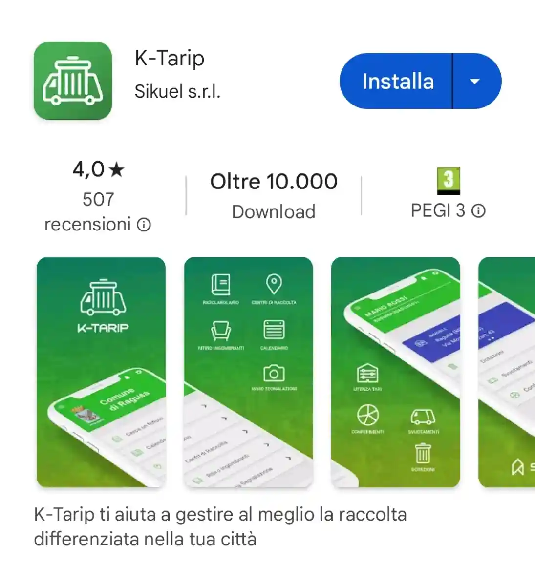 L'app K-Tarip che sostituirà ad Aprilia l'app Junker per la raccolta differenziata dei rifiuti