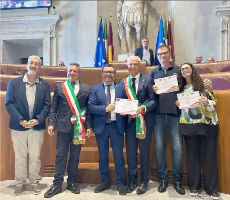 I Sindaci di alcuni dei comuni dei Castelli Romani premiati al concorso