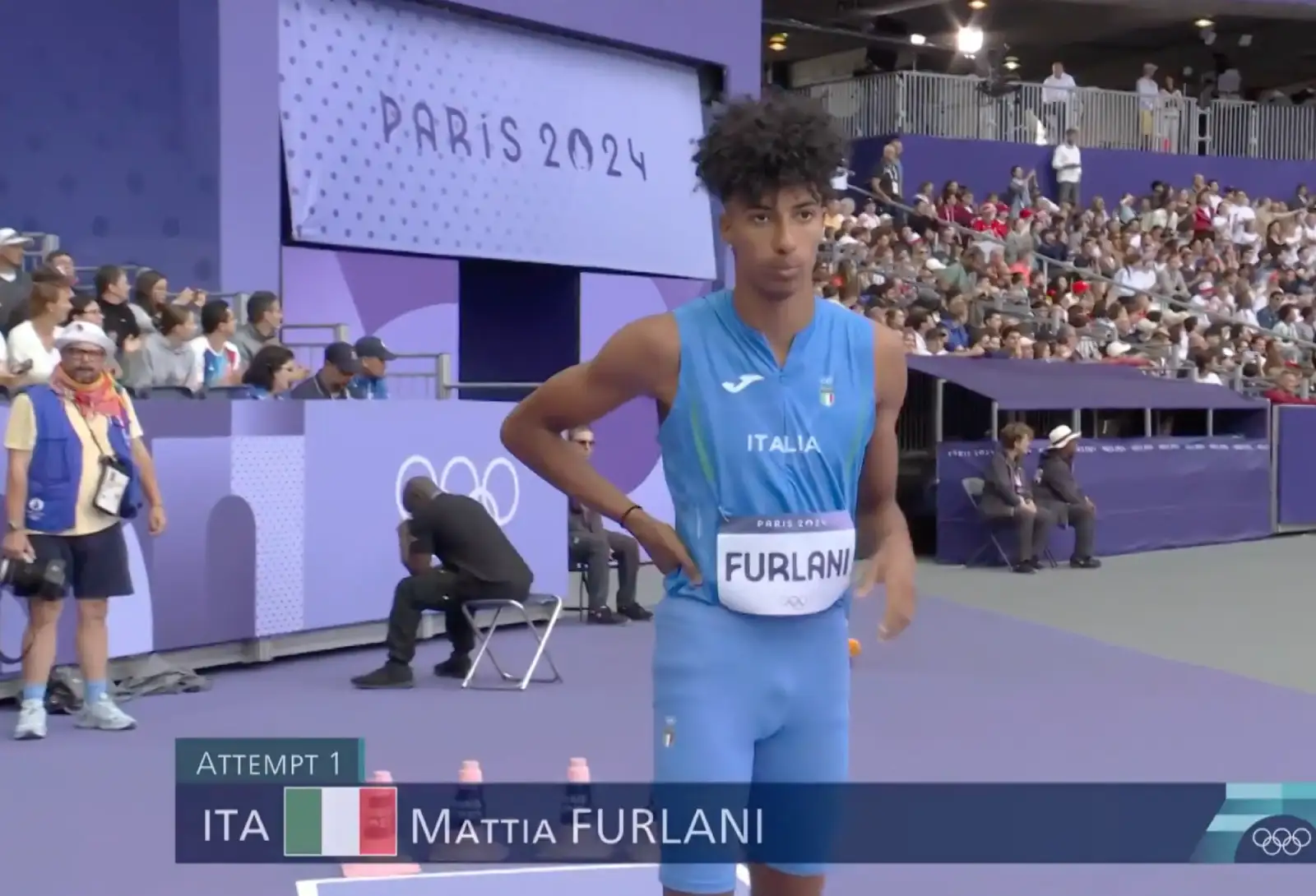 Mattia Furlani alle Olimpiadi di Parigi