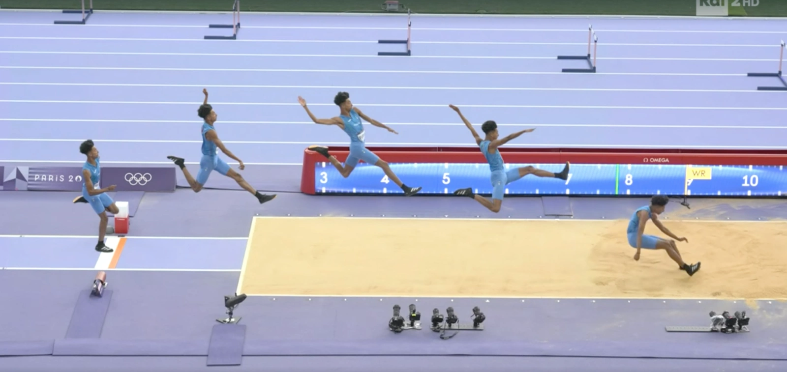 Mattia Furlani il salto che vale la medaglia di bronzo alle Olimpiadi di Parigi