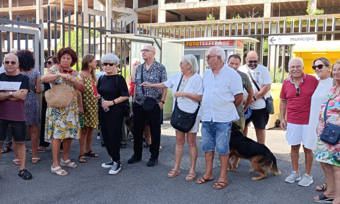 Il sit in sotto il Comune di Ardea del 26 agosto