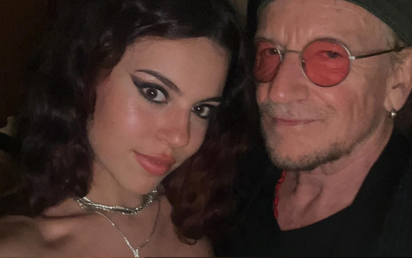 La cantante di Latina si esibisce a Montecarlo e ad applaudirla c'è... Bono degli U2