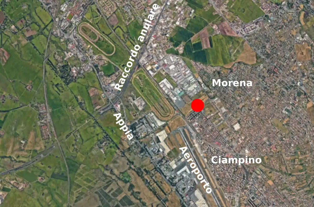 Mappa omicidio Ciampino