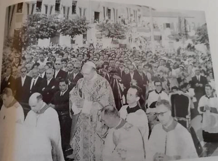 Papa Paolo VI in visita ad Aprilia nel 1964