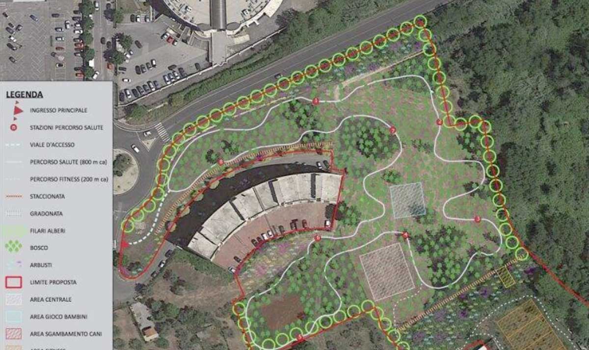 Velletri avrà un nuovo parco da 30mila metri quadri con aree sport, cani, bosco e parcheggi